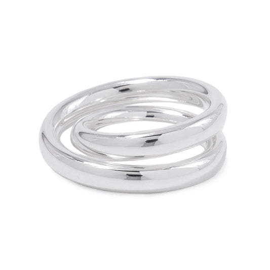 HERMES Caba Cityslide clutchertige Ring Size 54/#14 Silver SV925