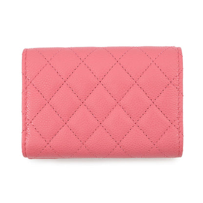 CHANEL Boy Chanel Small Flap Wallet PinkA84432 Caviar Leather