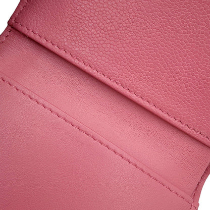 CHANEL Boy Chanel Small Flap Wallet PinkA84432 Caviar Leather