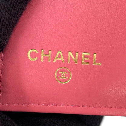 CHANEL Boy Chanel Small Flap Wallet PinkA84432 Caviar Leather