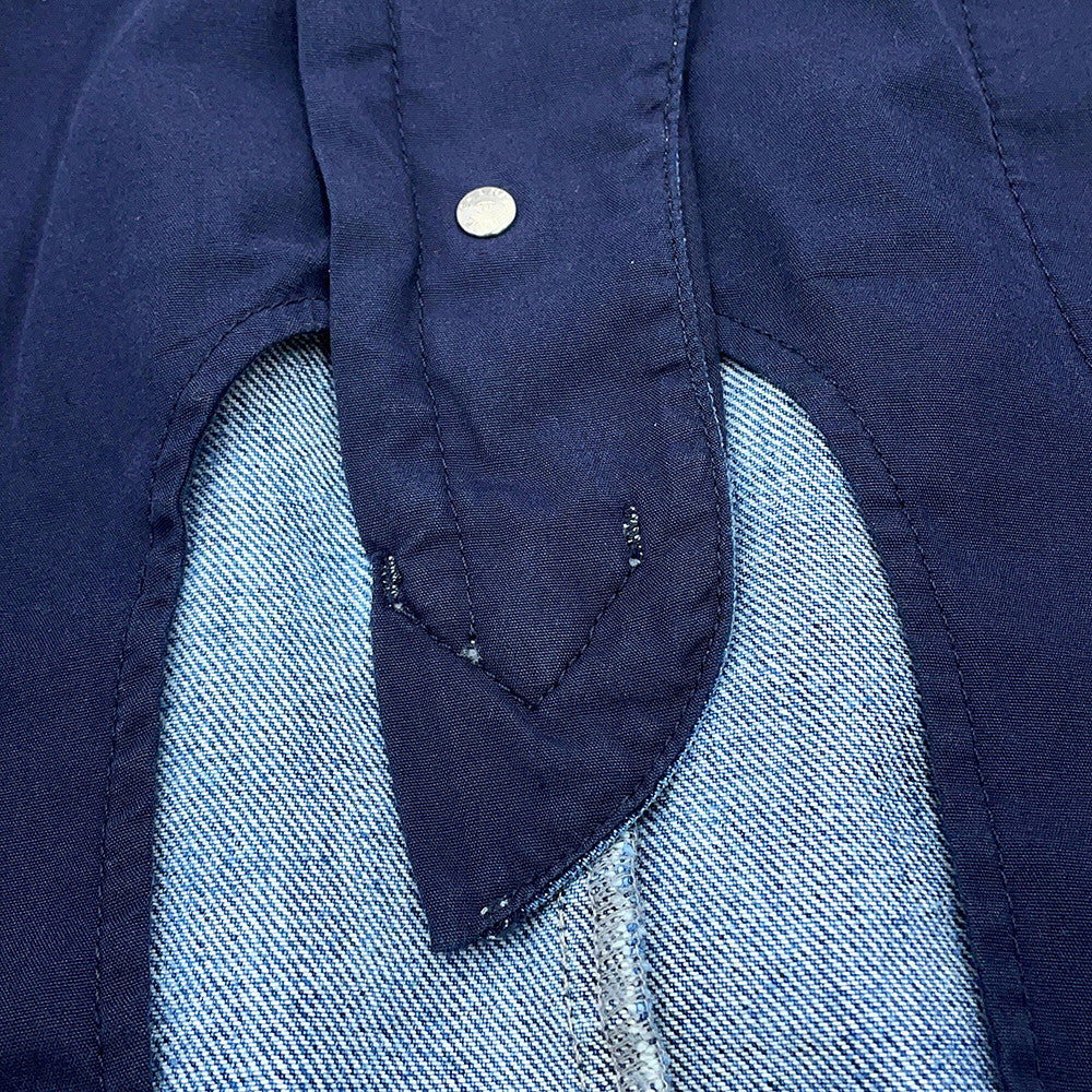 CHANEL Denim CC LogoButton Skirt Size 36 BlueP55976 Cotton100%