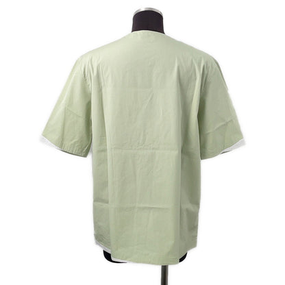 HERMES Pullover Shirt Size 39 Light Green Cotton100%
