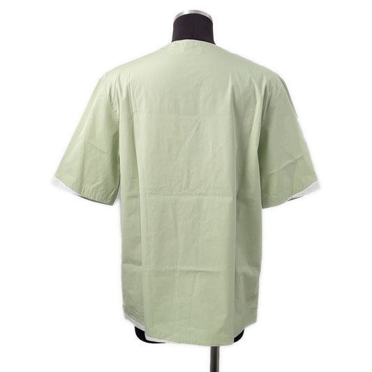 HERMES Pullover Shirt Size 39 Light Green Cotton100%