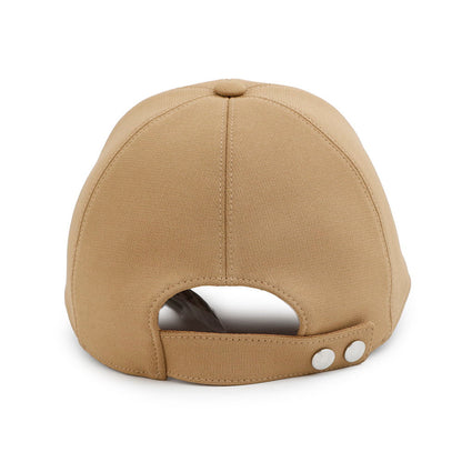 HERMES Cap《Tess》 Milan Jersey Size 58 Biscuit Rayon Polyurethane