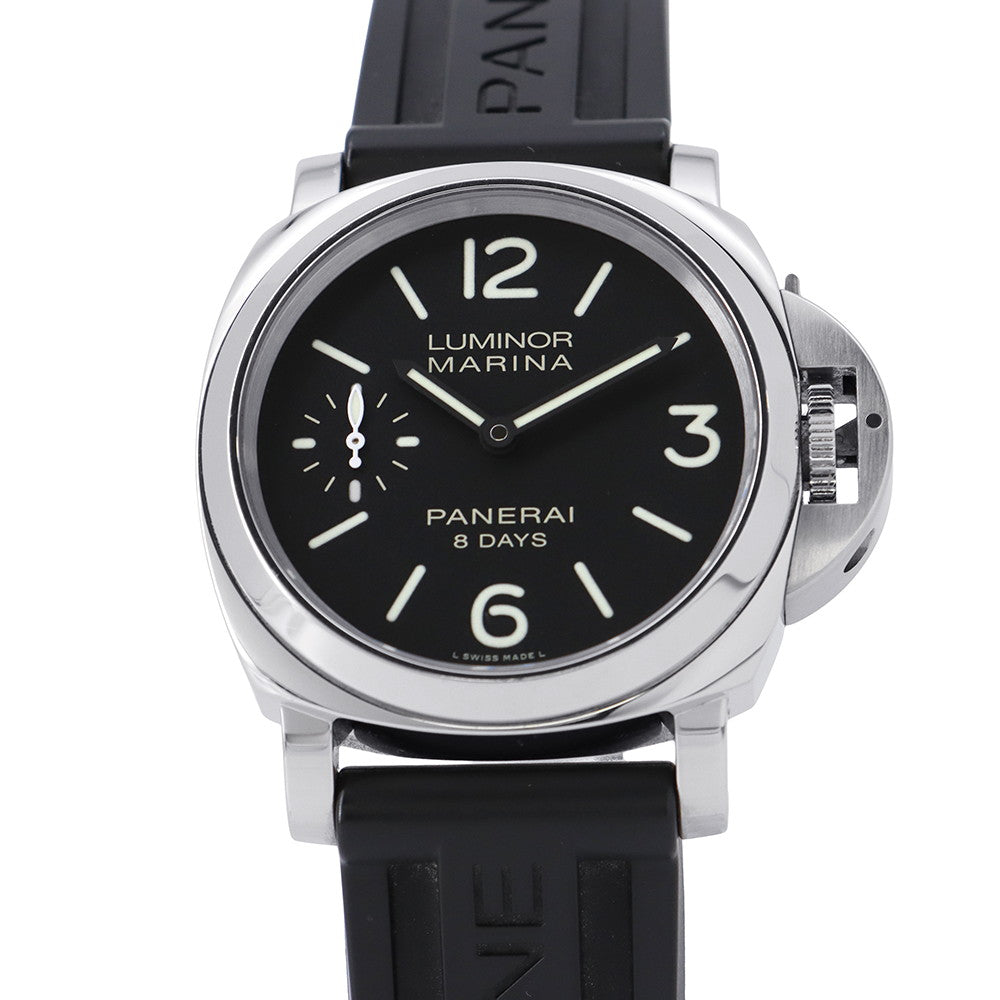 PANERAI Luminor Marina Logo Acciaio W44mm Stainless Steel Rubber Black DialPAM00510