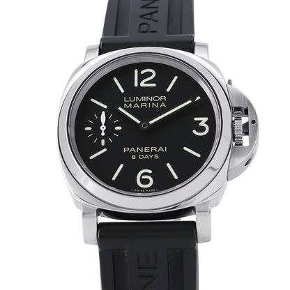 PANERAI Luminor Marina Logo Acciaio W44mm Stainless Steel Rubber Black DialPAM00510
