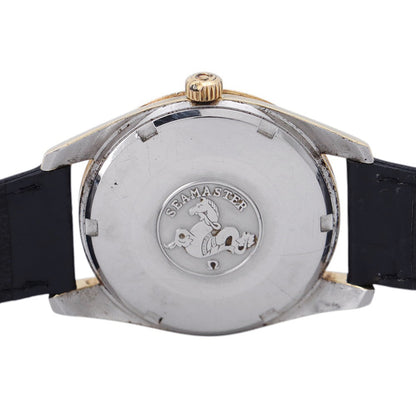 OMEGA Seamaster W35mm Stainless Steel Leather Silver Dial