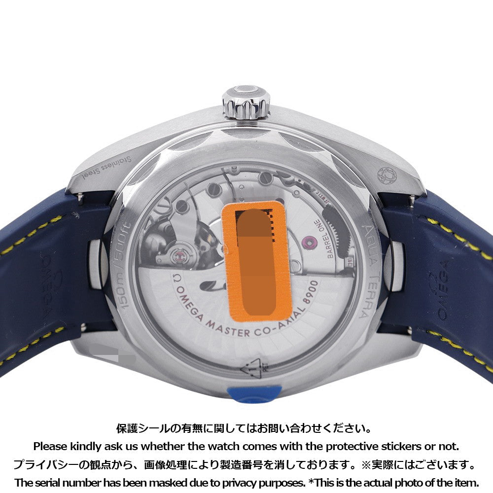 OMEGA Seamaster Aqua Terra 150M W41mm Stainless Steel Rubber Blue Dial220.12.41.21.03.009
