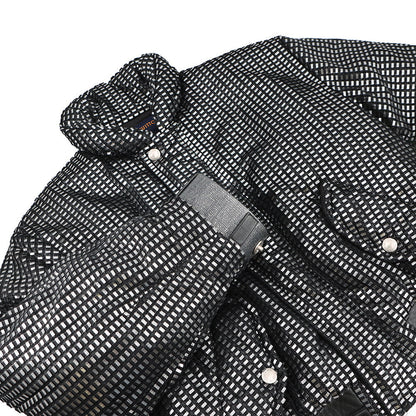 LOUIS VUITTON Short zip-up jumper Size 34 Black/Silver1AAXI4 Polyester100%