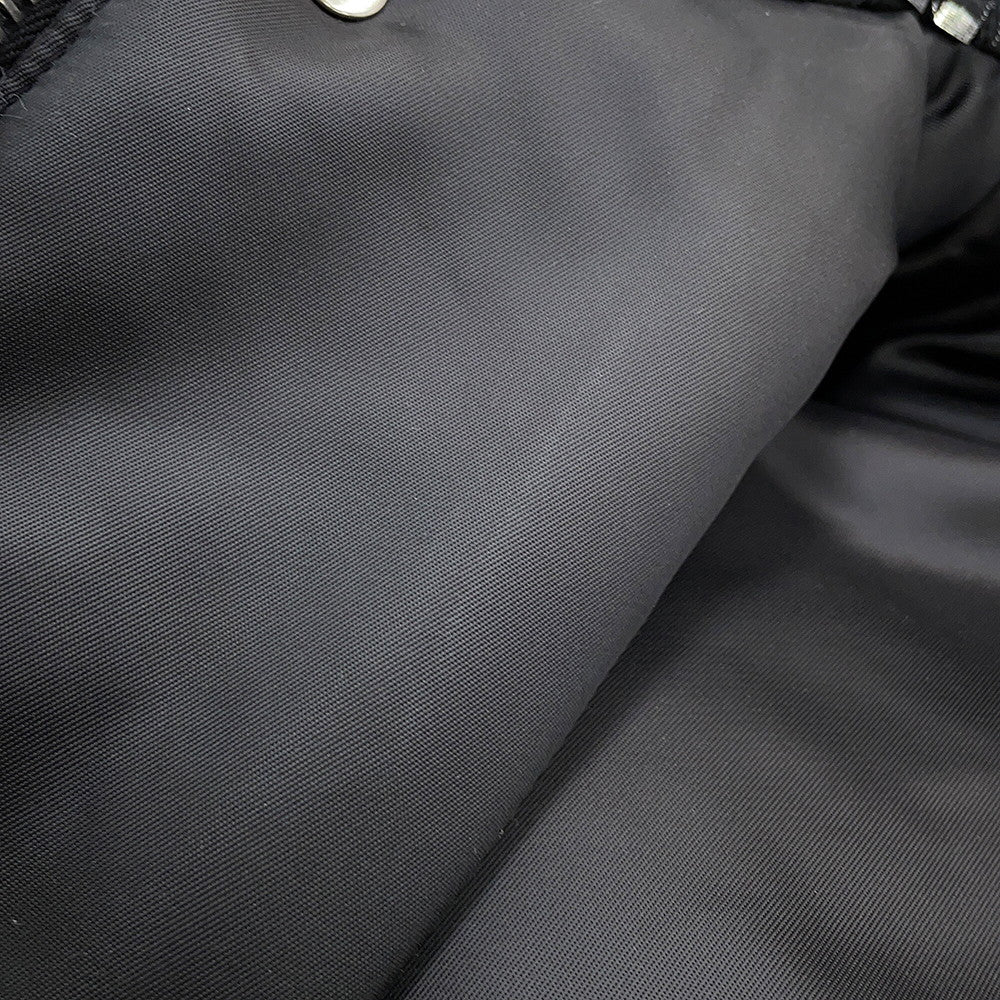LOUIS VUITTON Short zip-up jumper Size 34 Black/Silver1AAXI4 Polyester100%