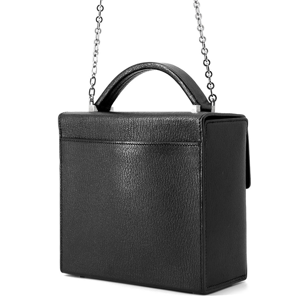 HERMES Cinetic 2way Bag Black Chevre Myzore Goatskin