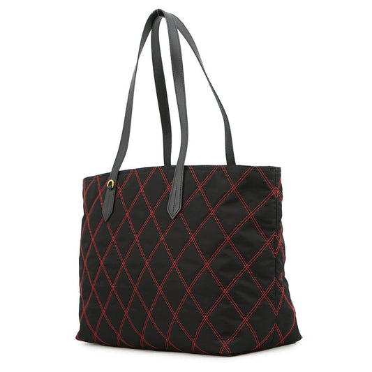 PRADA Tote Bag Black1BG085 Nylon Saffiano LeatherLeather