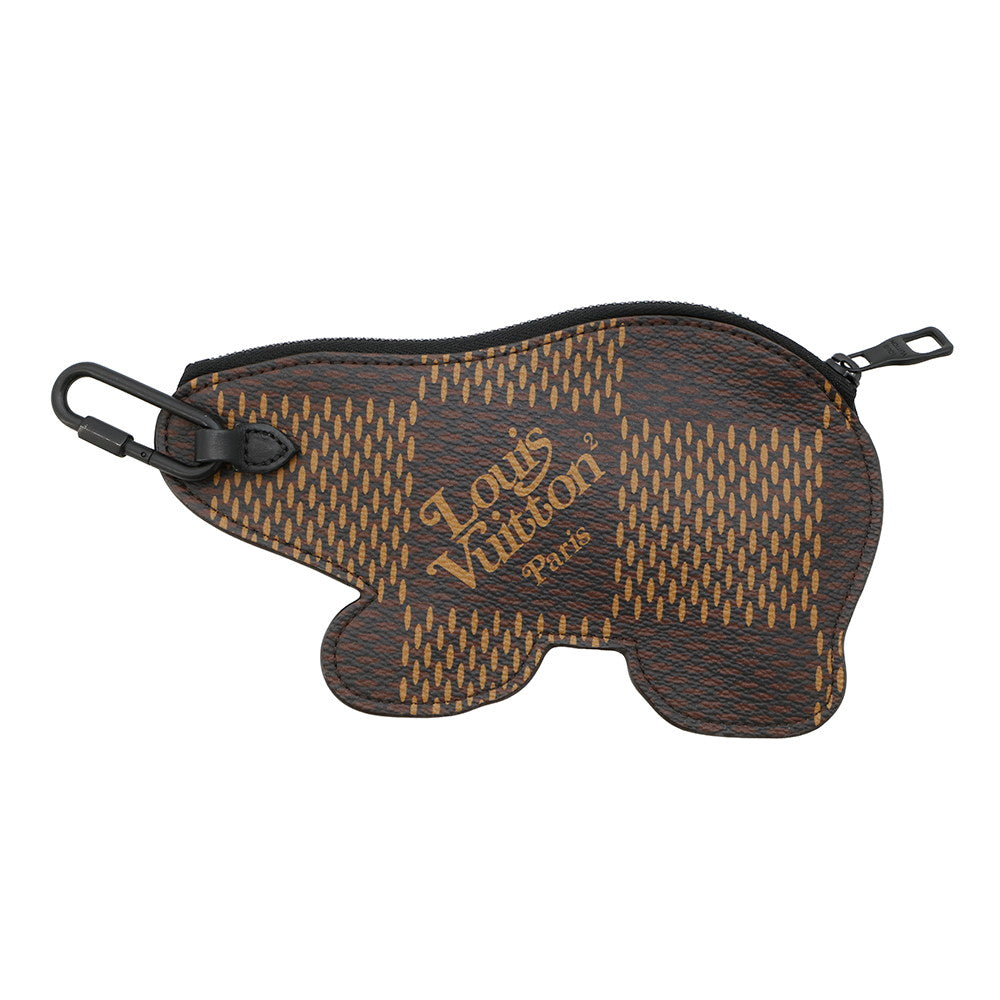 LOUIS VUITTON LV Squared Coin and Card Holder NIGOCollaboration Black/Brown/WhiteN60387 Damier Ebene Canvas Giant
