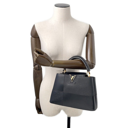 LOUIS VUITTON Capucines NoirM59269 Enamel Leather Size BB