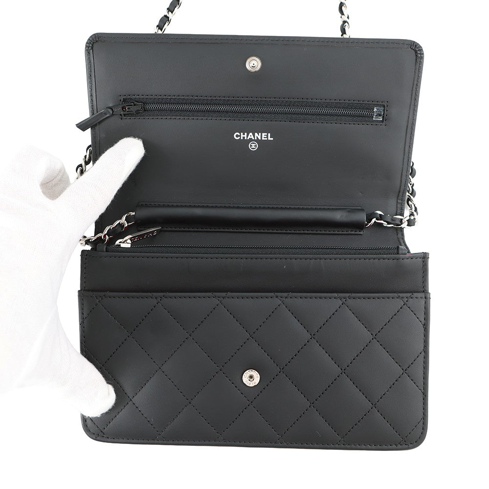 CHANEL Cambon Chain Wallet BlackA46646 Lambskin