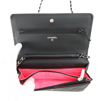 CHANEL Cambon Chain Wallet BlackA46646 Lambskin