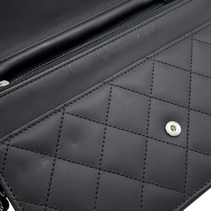 CHANEL Cambon Chain Wallet BlackA46646 Lambskin