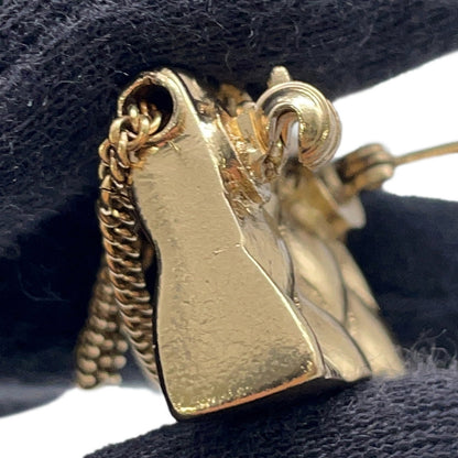 CHANEL Matelasse bag motif brooch Champagne Gold Metal