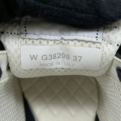 CHANEL CC Logo Sneakers Black/WhiteG38299 Leather Mesh Suede Size 37
