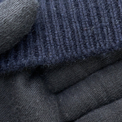 LOUIS VUITTON Half and Half Monogram Sweater Size S Navy Cashmere99% Wool 1%