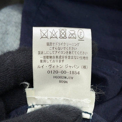 LOUIS VUITTON Galaxy Denim Pants Size 28 Navy Cotton100% Leather