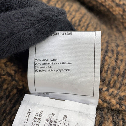 CHANEL cardigan Size 38 BrownP72908 Wool74% Cashmere20% Silk5% Nylon1% Rhinestone