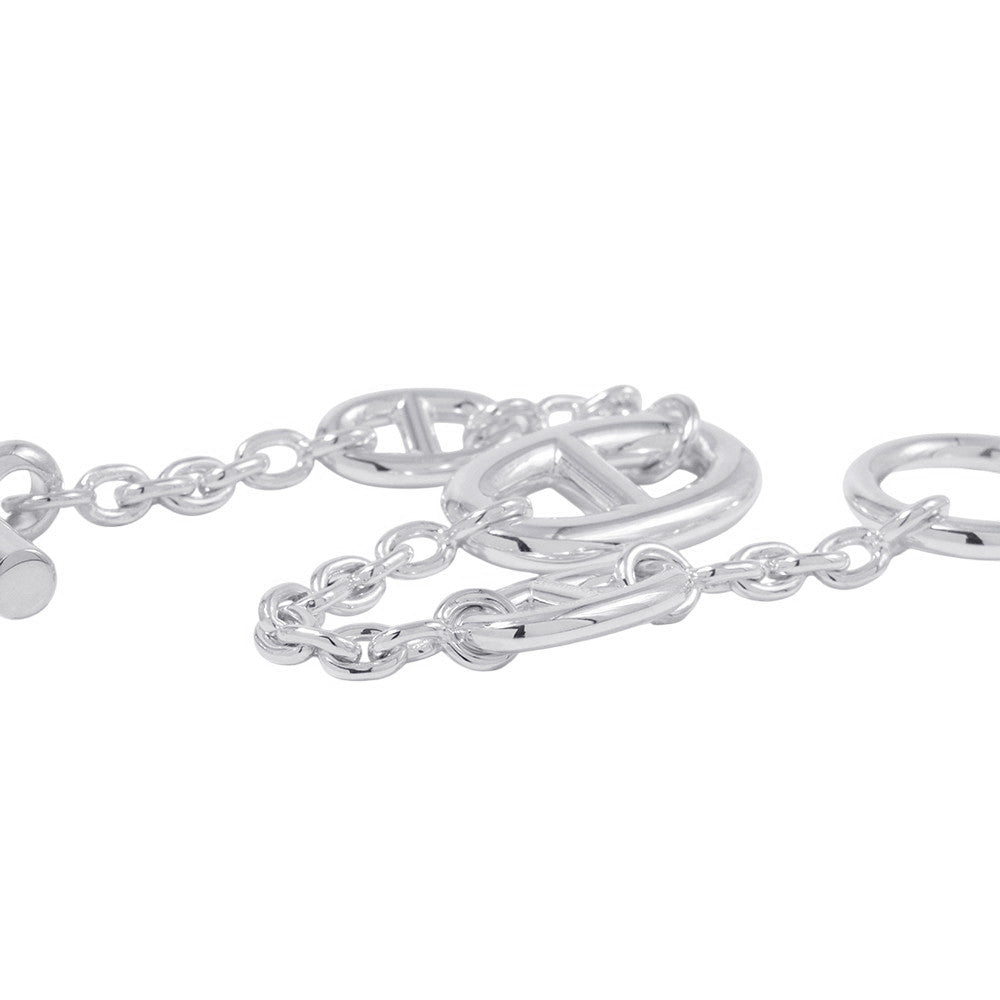 HERMES Chaine d'Ancre Farandole Bracelet Size XS SV925