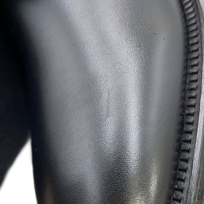 CHANEL CC Logo short boots BlackG39170 Leather Size 36.5