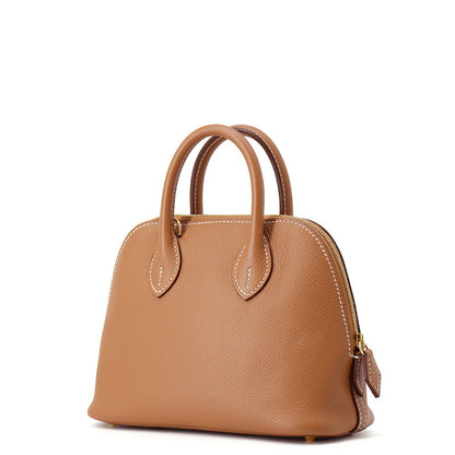 HERMES Bolide 1923 Gold Evercolor Size Mini