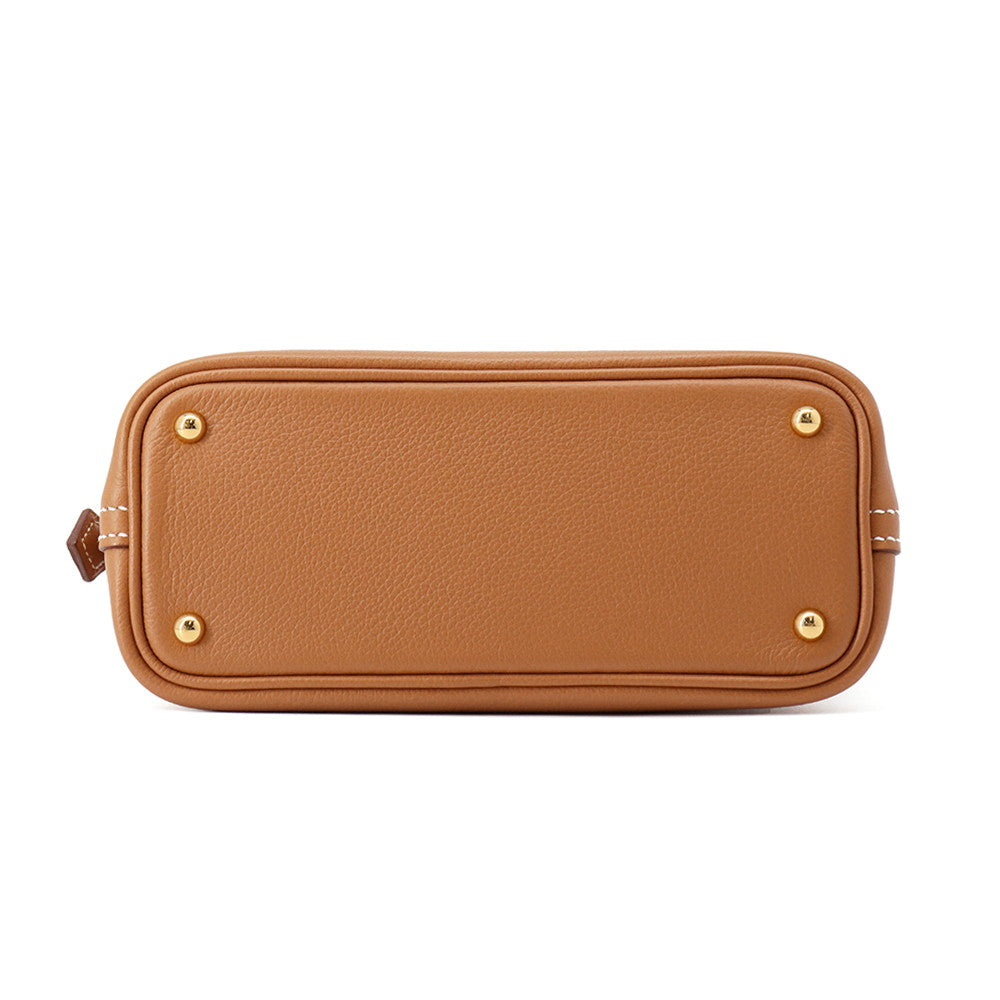 HERMES Bolide 1923 Gold Evercolor Size Mini