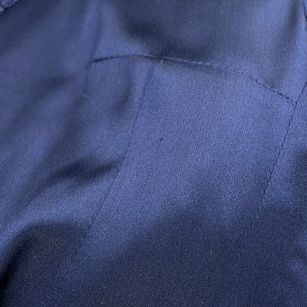 CHANEL Tweed long coat Size 36 NavyP73360 Wool 70% Acryl17% Viscose6%Cotton6% Polyamide1%