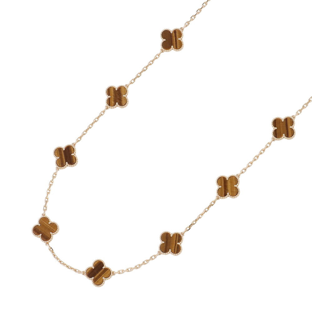 Van Cleef & Arpels Vintage Alhambra Necklace 10 MotifsVCARD40700 18K Yellow Gold
