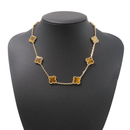 Van Cleef & Arpels Vintage Alhambra Necklace 10 MotifsVCARD40700 18K Yellow Gold