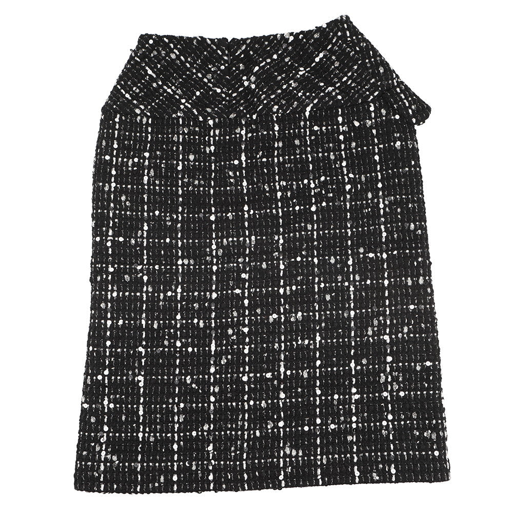 CHANEL Tweed Tight Skirt Size 38 BlackP65335 Wool 31% Acryl28% Cotton23% Nylon10% Polyester8%