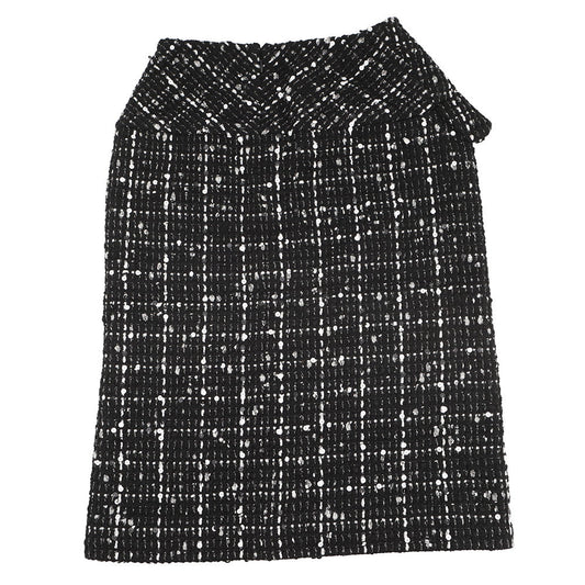 CHANEL Tweed Tight Skirt Size 38 BlackP65335 Wool 31% Acryl28% Cotton23% Nylon10% Polyester8%