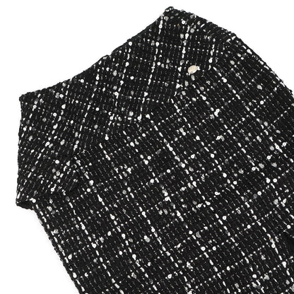 CHANEL Tweed Tight Skirt Size 38 BlackP65335 Wool 31% Acryl28% Cotton23% Nylon10% Polyester8%