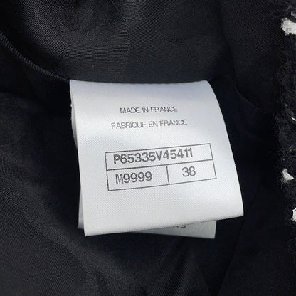 CHANEL Tweed Tight Skirt Size 38 BlackP65335 Wool 31% Acryl28% Cotton23% Nylon10% Polyester8%