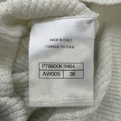 CHANEL Coco Beach COCO Button Cardigan Size 36 WhiteP78600 Cotton95% Nylon4% Polyurethane1%