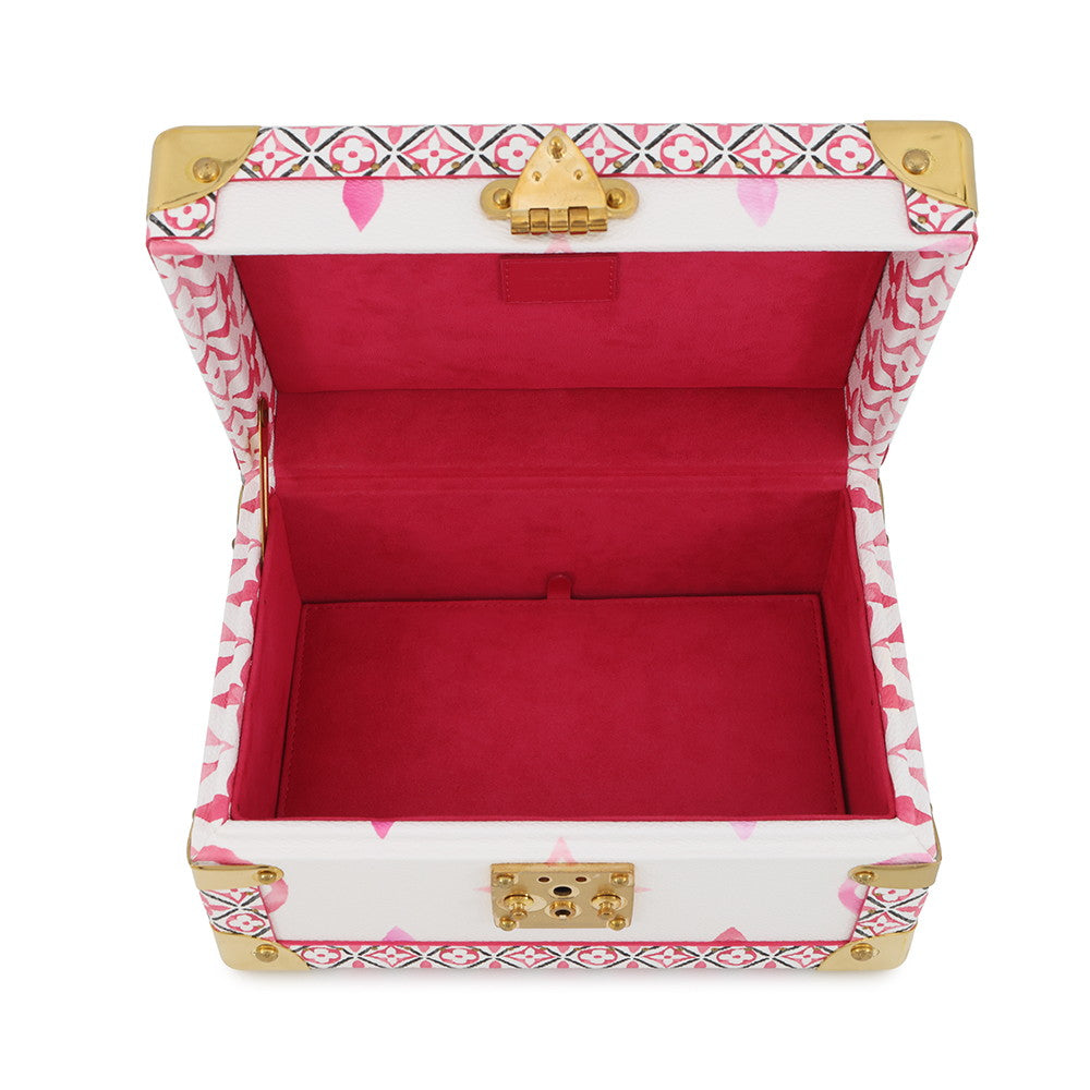LOUIS VUITTON Coffret Tresor24 White/PinkM22995 Monogram Visor Pool
