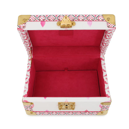LOUIS VUITTON Coffret Tresor24 White/PinkM22995 Monogram Visor Pool