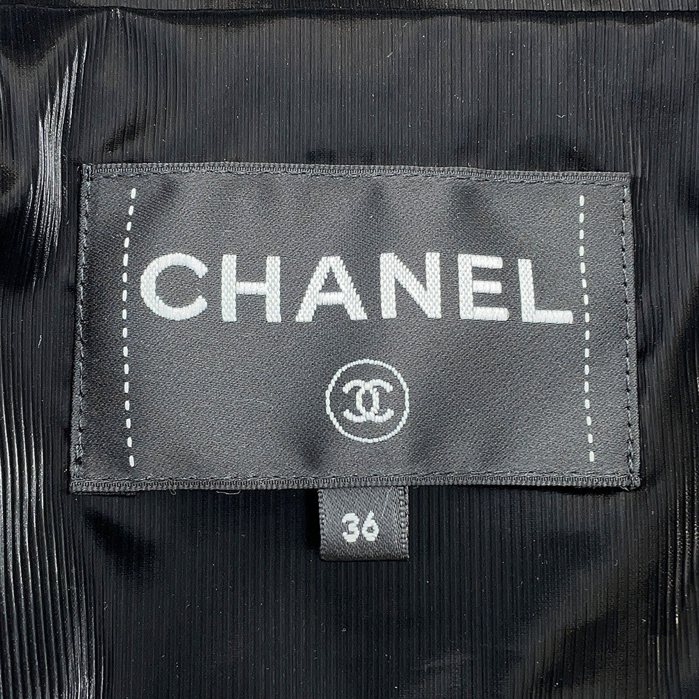 CHANEL BijouxButton Technical Fabric Blouson Size 36 BlackP77341 Polyester100% Rhinestone