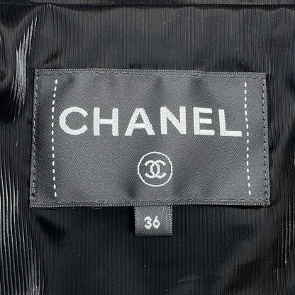 CHANEL BijouxButton Technical Fabric Blouson Size 36 BlackP77341 Polyester100% Rhinestone