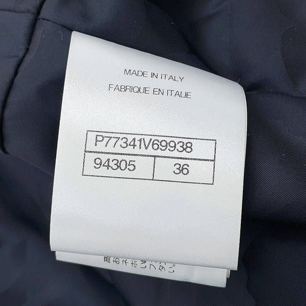 CHANEL BijouxButton Technical Fabric Blouson Size 36 BlackP77341 Polyester100% Rhinestone