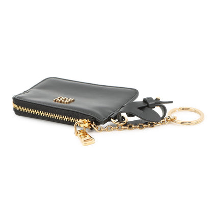 MIUMIU Coin purse with key ring Black5TL508 Leather
