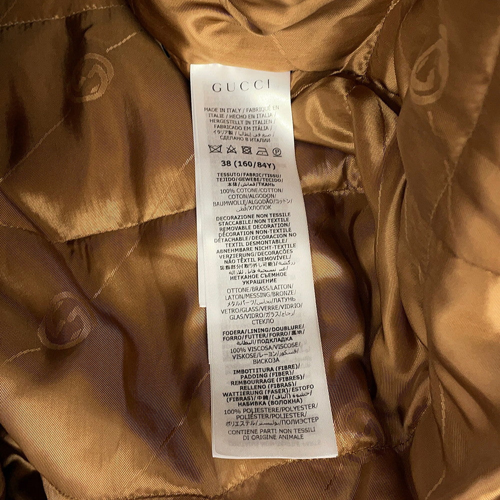 GUCCI DenimJacket Size 38 Blue772882 Cotton100%