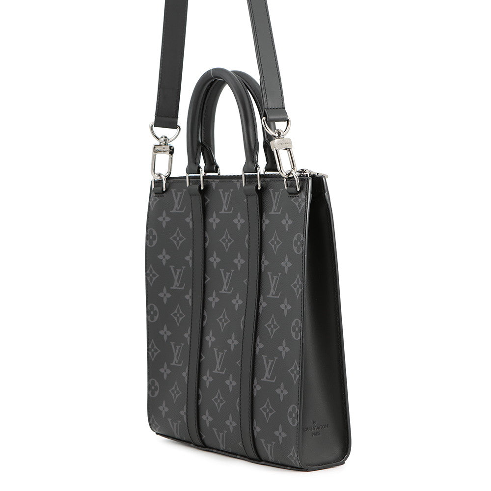 LOUIS VUITTON Sac Plat NoirM46456 Monogram Eclipse