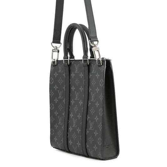 LOUIS VUITTON Sac Plat NoirM46456 Monogram Eclipse