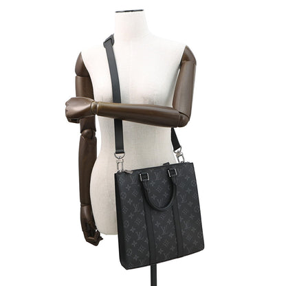 LOUIS VUITTON Sac Plat NoirM46456 Monogram Eclipse