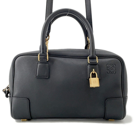 LOEWE Amazonas BlackA039N07X01 Napa Calf Leather Size 23