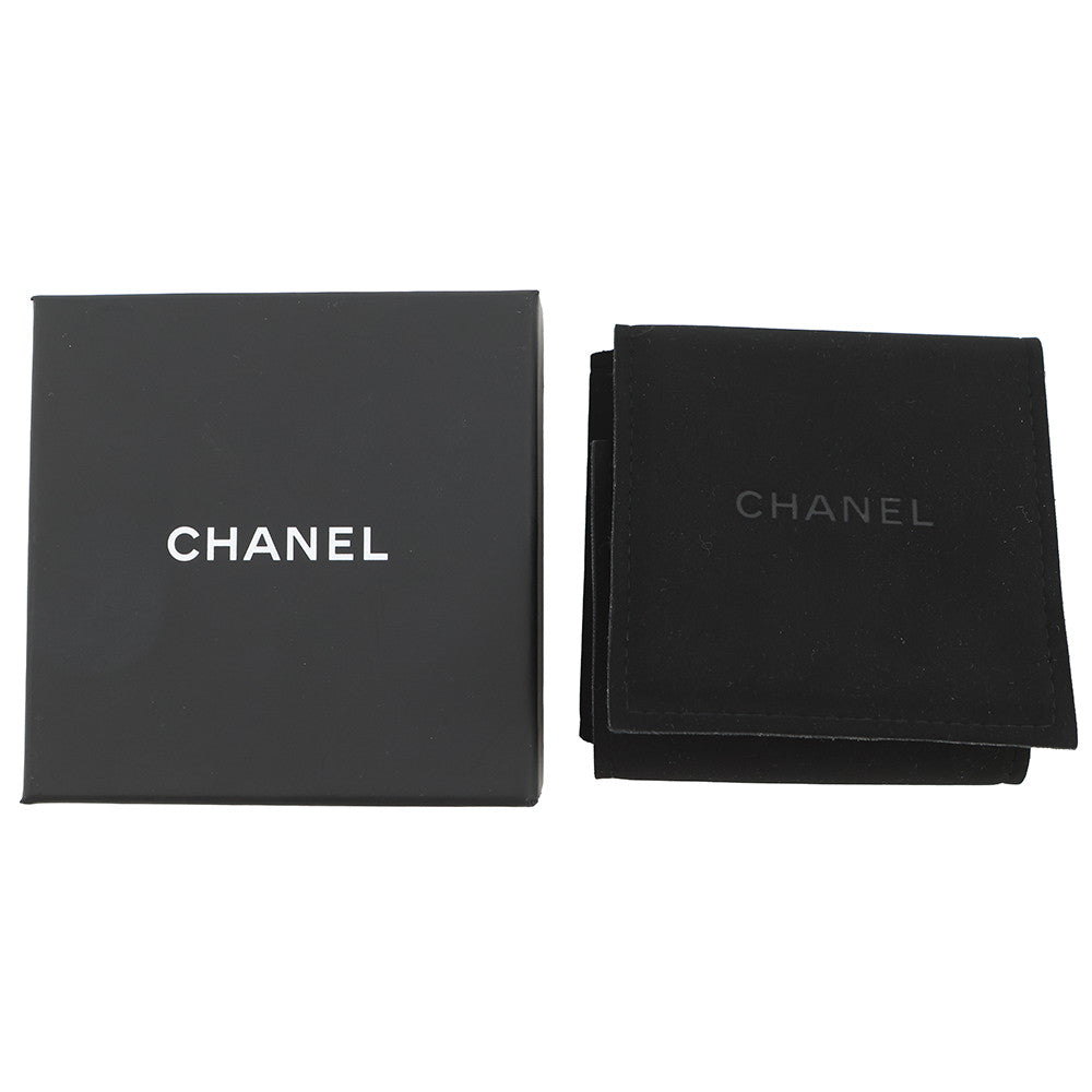 CHANEL CC Logo Brooch Black/Pink/GoldABB478 Metal Calf Leather